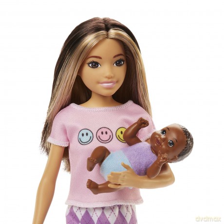 Barbie - Skipper Babysitter Two-tone Hair Doll with Baby Doll