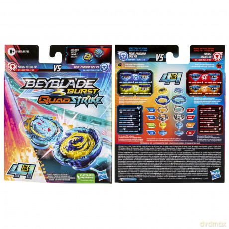 Beyblade Burst - Quad Strike - (Homet Helids H8 vs Tidal Pandora Epic P8)