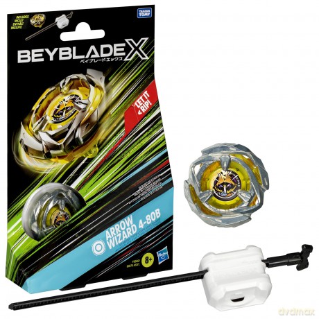 Beyblade X - Zestaw startowy Arrow Wizard 4-80B żółty - G0175 F9582
