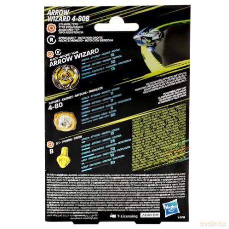 Beyblade X - Zestaw startowy Arrow Wizard 4-80B żółty - G0175 F9582