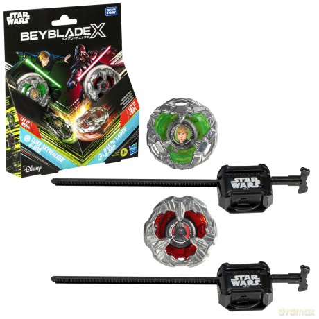 Beyblade X - Dual Pack - Luke Skywalker 4 -80B (Stamina) vs Darth Vader 4-60B (Balance)