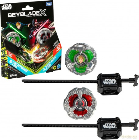 Beyblade X - Dual Pack - Luke Skywalker 4 -80B (Stamina) vs Darth Vader 4-60B (Balance)