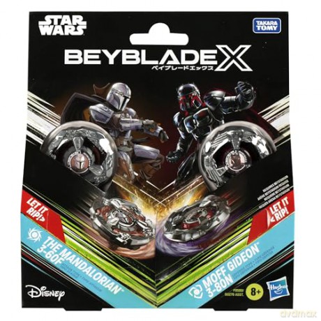 Beyblade X - Dual Pack - The Mandalorian 3-60F (Attack) vs Moff Gideon 3-80N (Defense)