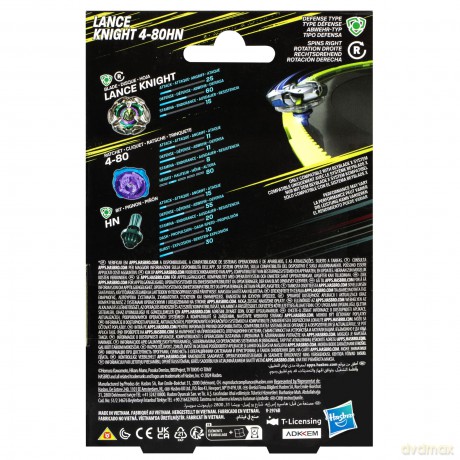 Gra zręcznościowa Beyblade X - Lance Knight 4-80HN Hasbro