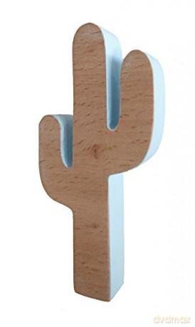 Blossom Paris HOO-CAC-BL05 Pineapple Wall Hook, Light Blue/Wood
