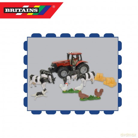 Britains - Farm Building Set with Case Tractor