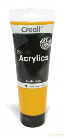 Creall Havo33607 250 ml 07 Warm Yellow Havo Studio Acrylics Paint Tube