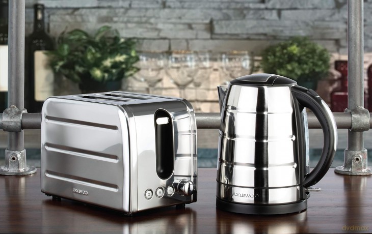 Daewoo Deauville Collection 2 Slice Toaster 860W (Stainless Steel) (UK Plug)