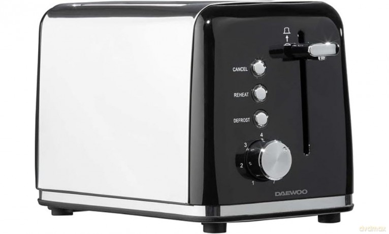 Daewoo Kensington Collection 2 Slice Toaster 810W (Black) (UK Plug)
