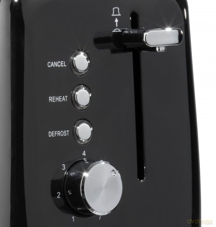 Daewoo Kensington Collection 2 Slice Toaster 810W (Black) (UK Plug)