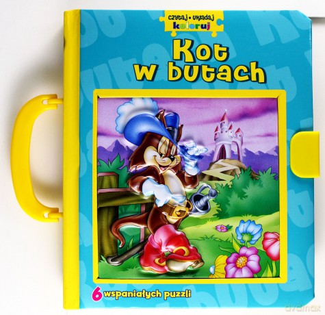 Czytaj, układaj, koloruj - Kot w butach [KSIĄŻKA]
