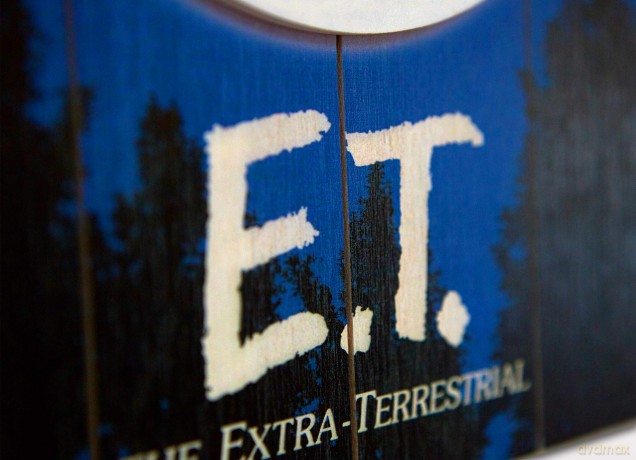 E.T. The Extra Terrestrial WoodArts 3D Print