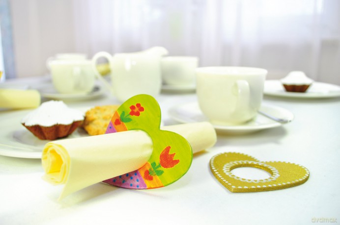 Eduplay 210167 7.5 x 8.5 x 0.3 cm Heart Napkin Rings (12-Piece)