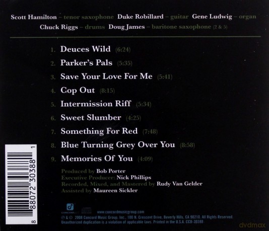 Scott Hamilton and Friends: Across The Tracks [CD]