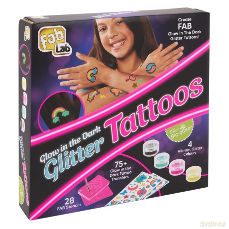 FabLab - Glow In The Dark Glitter Tattoos
