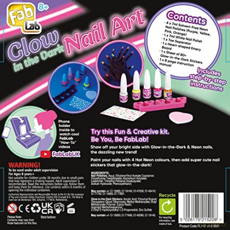 FabLab - Glow In The Dark Nail Art