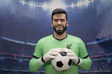 Footballs Finest - Liverpool (Alisson Becker) statuetka z żywicy 60 cm [FIGURKA]