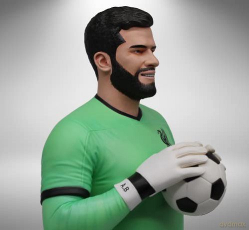 Footballs Finest - Liverpool (Alisson Becker) statuetka z żywicy 60 cm [FIGURKA]