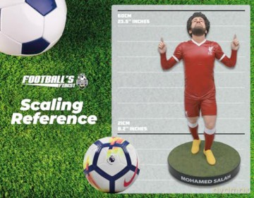 Footballs Finest - Liverpool (Mohamed Salah) 60 cm bardzo szczegółowa żywica, luksusowa figurka piłkarska do kolekcjonowania [FIGURKA]