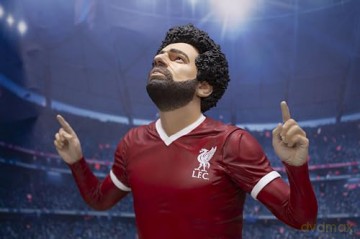 Footballs Finest - Liverpool (Mohamed Salah) 60 cm bardzo szczegółowa żywica, luksusowa figurka piłkarska do kolekcjonowania [FIGURKA]