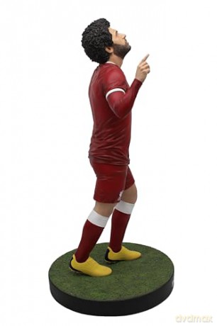 Footballs Finest - Liverpool (Mohamed Salah) 60 cm bardzo szczegółowa żywica, luksusowa figurka piłkarska do kolekcjonowania [FIGURKA]
