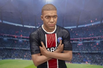Footballs Finest - Paris Saint-Germain (Kylian Mbappe) 60 cm posąg z żywicy [FIGURKA]