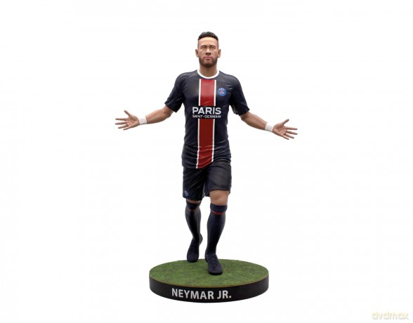 Footballs Finest - Paris Saint-Germain (Neymar Jr) 60 cm bardzo szczegółowa żywica, luksusowa figurka piłkarska do kolekcjonowania [FIGURKA]