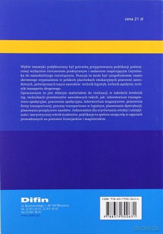 Ćwiczenia i zadania z transportu, spedycji i logistyki [KSIĄŻKA]