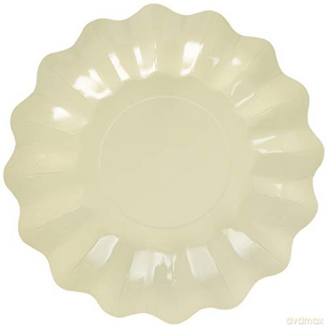 Givi Italia 63680 - 8 New Shape plates 27 cm ivory