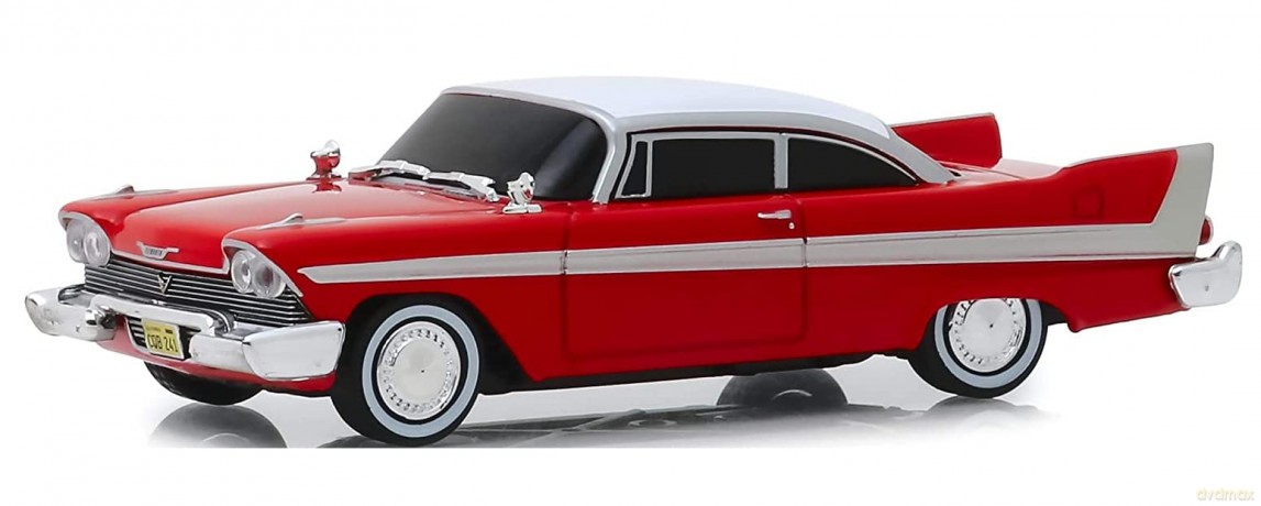 Greenlight Collectibles - 1/43 Christine 1958 Plymouth Fury Evil Version Blacked Out Windows