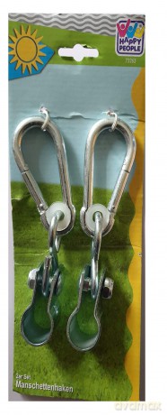Happy People 73263 Metal Hooks with Pipe Clamp