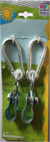 Happy People 73263 Metal Hooks with Pipe Clamp