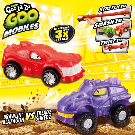 Heroes of Goo Jit Zu - Goo Mobiles Versus Smash Pack - Brawlin Blazagon vs Treadz Shreadz