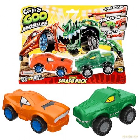 Heroes of Goo Jit Zu - Goo Mobiles Versus Smash Pack - Turbo Tygor vs Rumble Rock Jaw