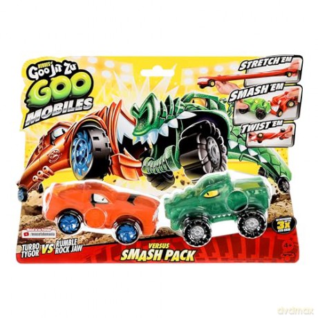 Heroes of Goo Jit Zu - Goo Mobiles Versus Smash Pack - Turbo Tygor vs Rumble Rock Jaw