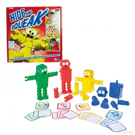 Hide and Squeak Robots