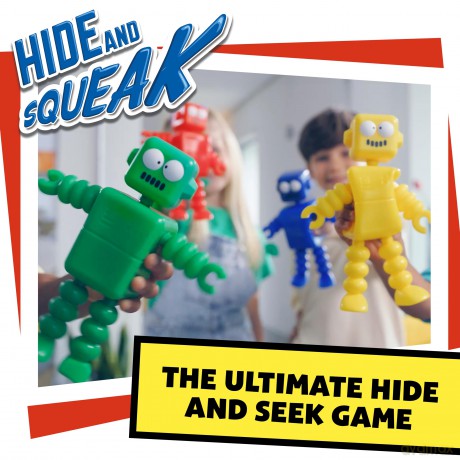 Hide and Squeak Robots