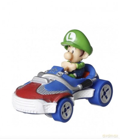 Hot Wheels - Mario Kart - Die Cast - Baby Luigi