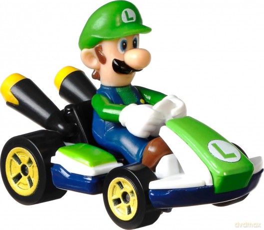 Hot Wheels - Mario Kart - Die Cast - Luigi