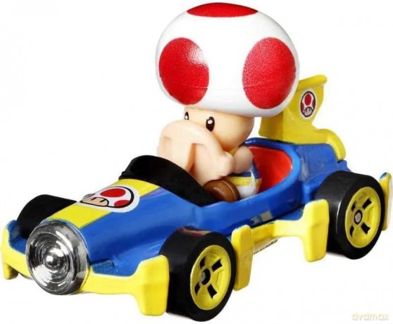 Hot Wheels - Mario Kart - Die Cast - Toad Standard Mario Kart