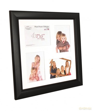 Inov8 British Made Picture/Photo Frame, Brushed Large Black 16x16 Inch