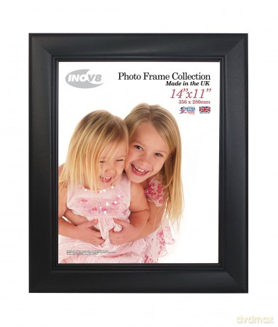 Inov8 British Made Picture/Photo Frame, Brushed Large Silver 16x16 (4app WHT CORE)