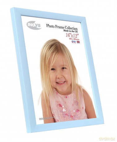 Inov8 British Made Picture/Photo Frame, Value Sky Blue 16x12 Inch, Pack of 2