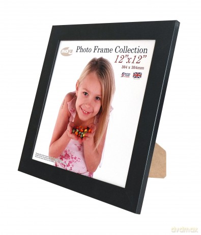 Inov8 British Made Traditional Picture/Photo Frame, Orchard Black, 12x12 Inch 2PK