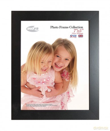 Inov8 British Made Traditional Picture/Photo Frame, Orchard Black, 14x11 Inch