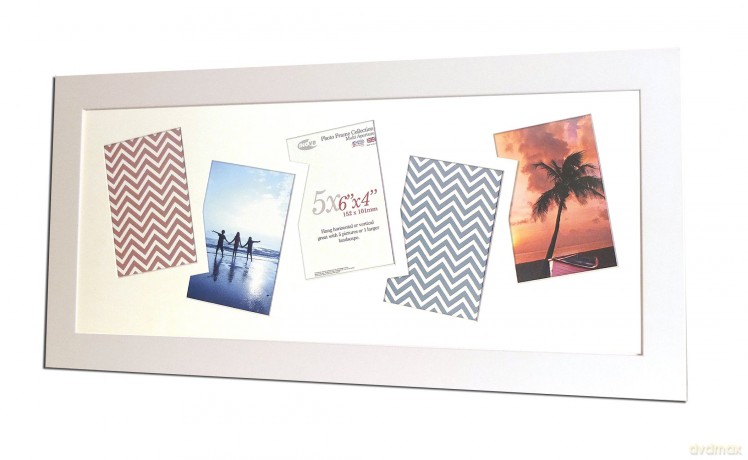 Inov8 British Made Traditional Picture/Photo Frame, Orchard Pure White 25x10 Multi App Inch