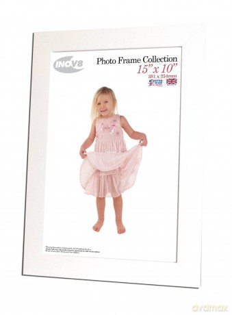 Inov8 British Made Traditional Picture/Photo Frame, Orchard Pure White, 15x10 Inch 2PK