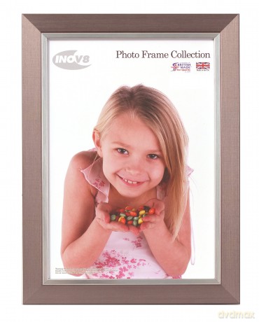 Inov8 British Made Traditional Picture/Photo Frame, Pewter Silver Inset, 14x11 inch, 4PK
