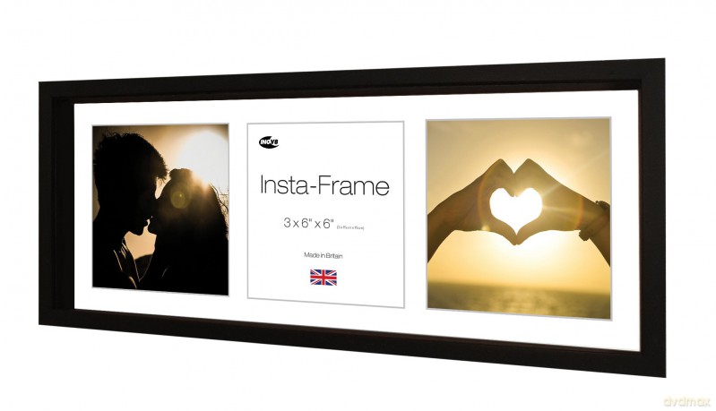 Inov8 British Made Traditional Picture/Photo, Box Frame Black 21 x 8
