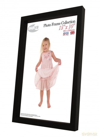 Inov8 British Made Traditional Picture/Photo, Box Frame Black, 15x10 Inch 2PK